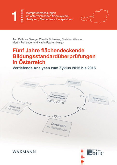 Titelseite der Publikation "Fünf Jahre flächendeckende Bildungsstandardüberprüfungen in Österreich"